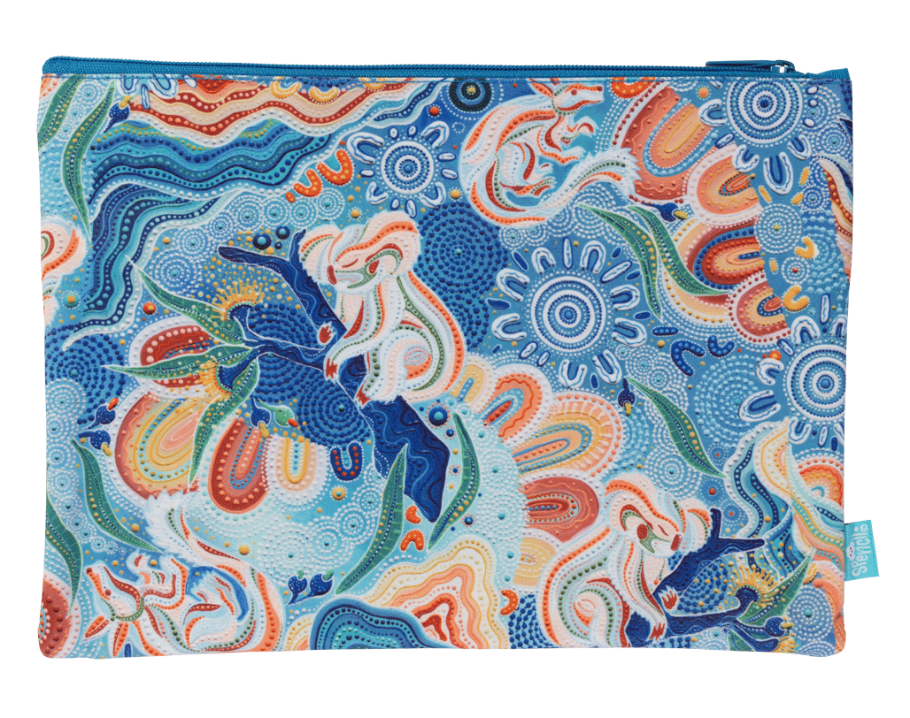 A4 Twin Zip Pencil Case - Wani-Wani Watina