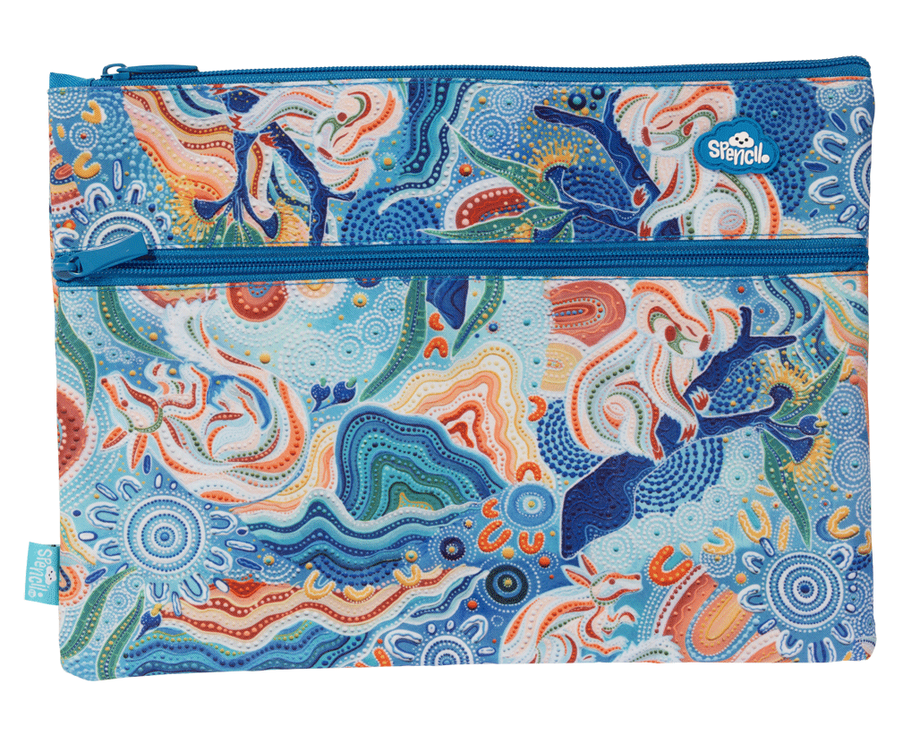 A4 Twin Zip Pencil Case - Wani-Wani Watina