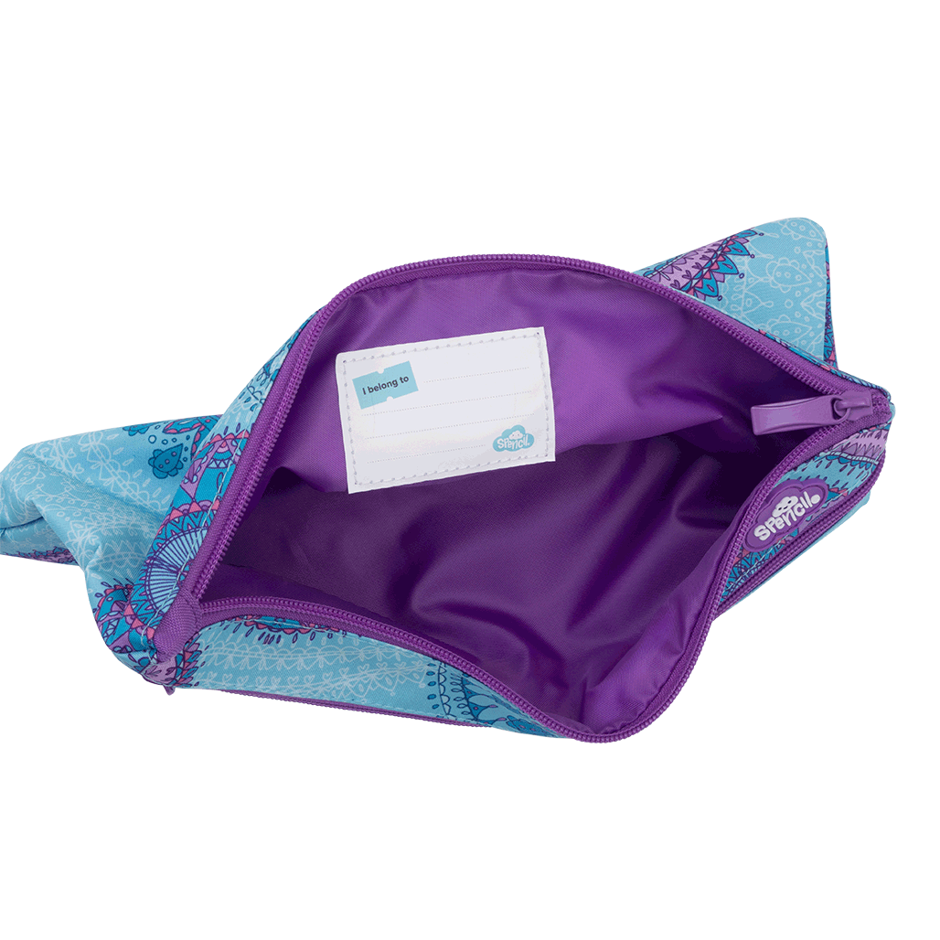 Twin Zip Pencil Case - Amethyst Spirit