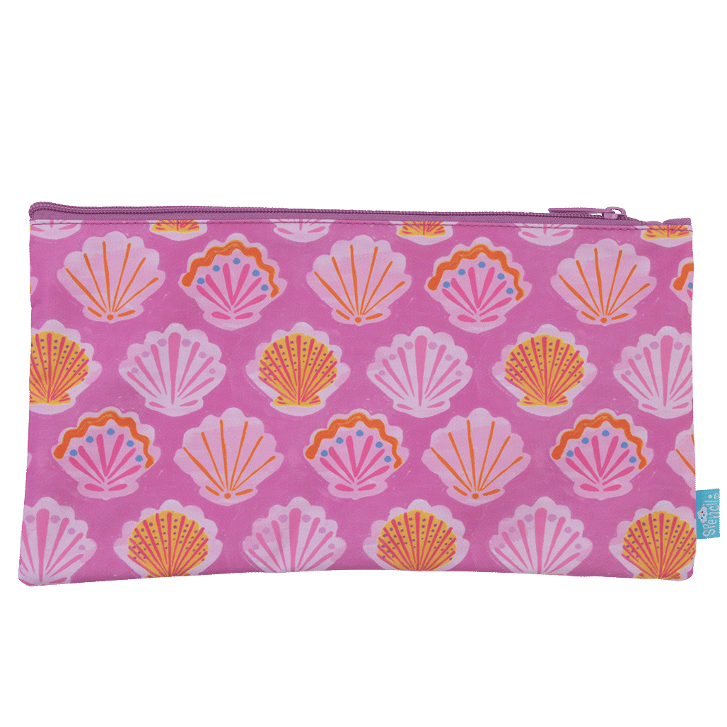 Twin Zip Pencil Case - Pearl Tide