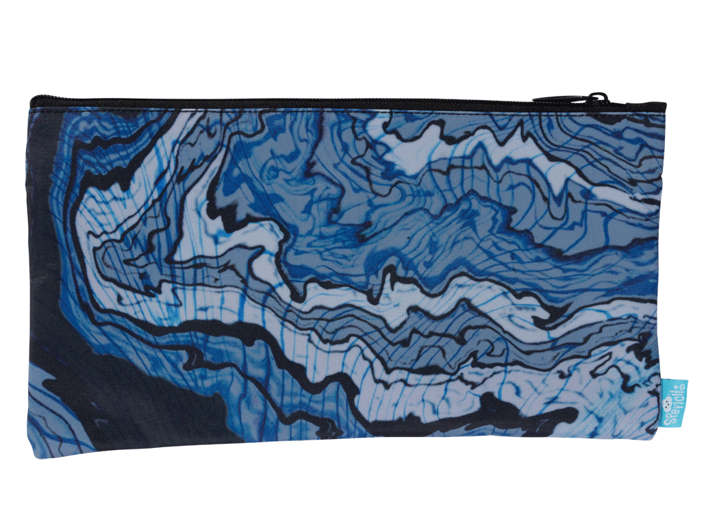 Twin Zip Pencil Case - Ripple Effect