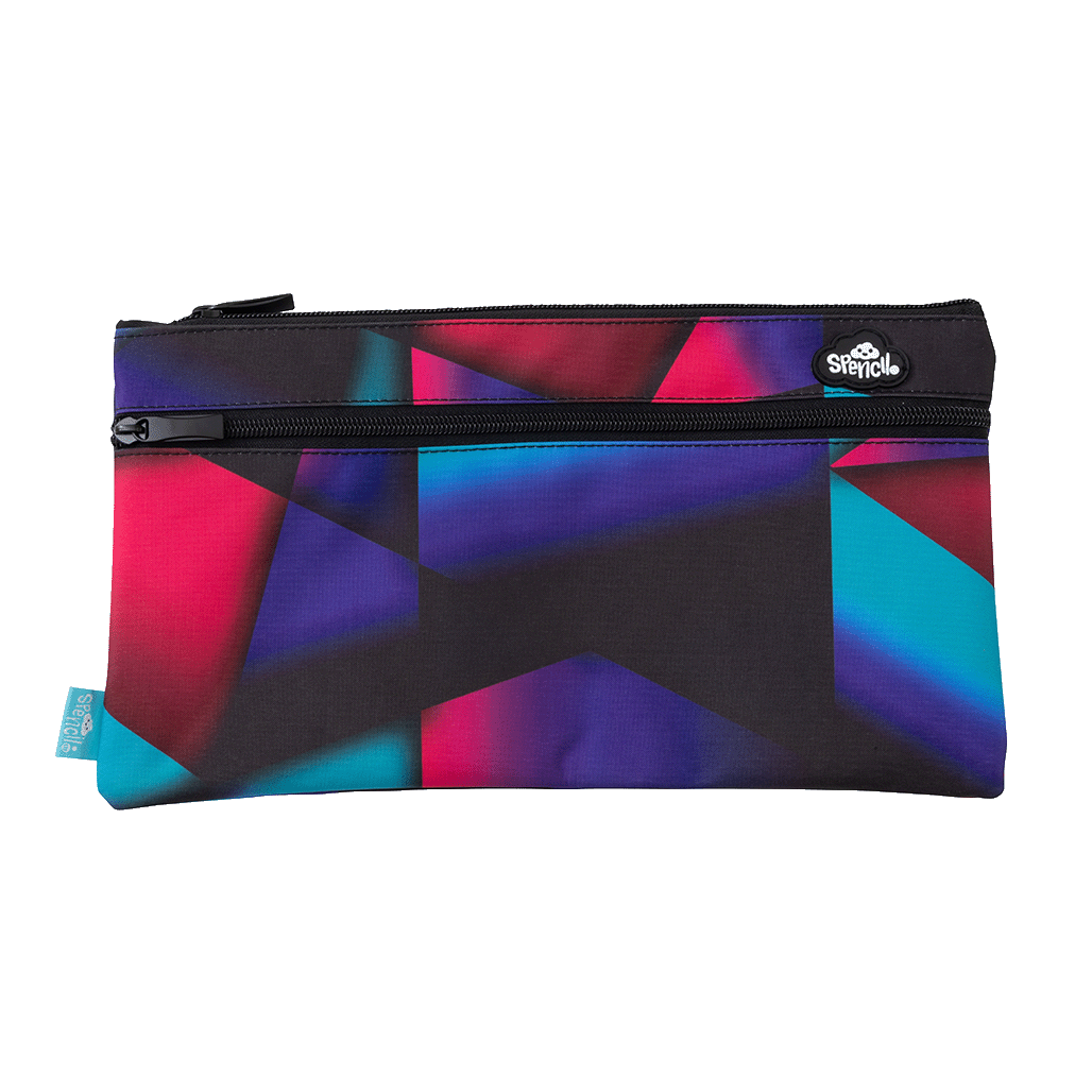 Twin Zip Pencil Case - Shatter
