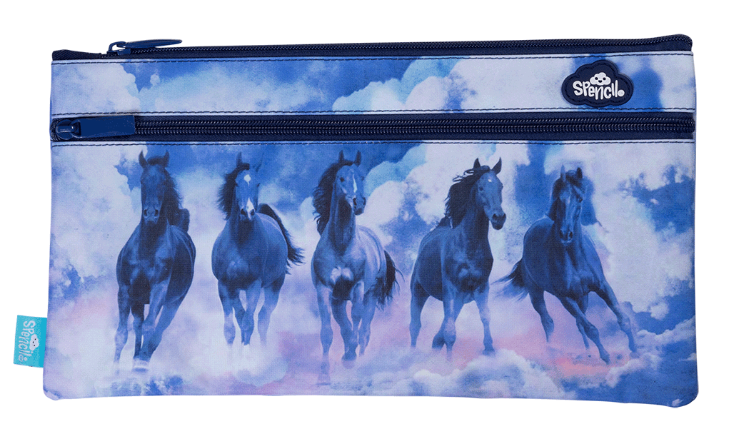 Twin Zip Pencil Case - Sky Dancer
