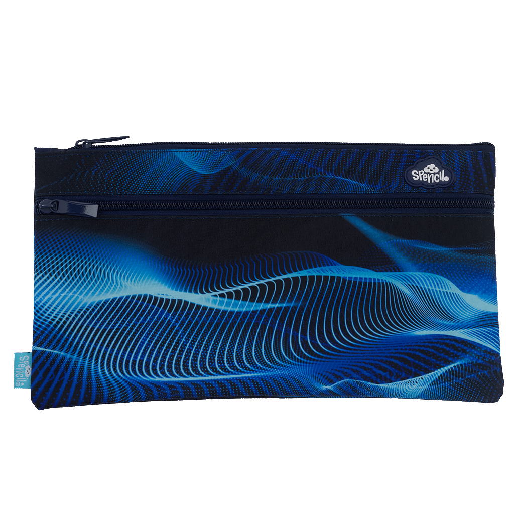 Twin Zip Pencil Case - Sonic Riptide