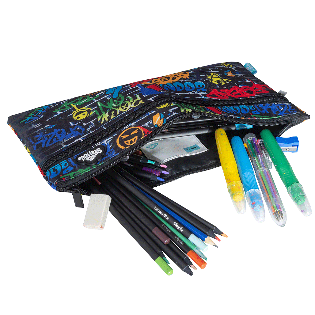 Twin Zip Pencil Case - Tag Street