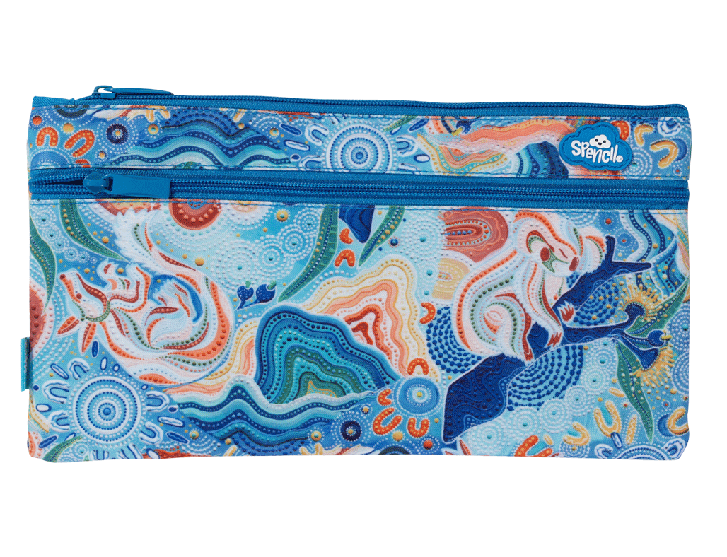 Twin Zip Pencil Case - Wani-Wani Watina
