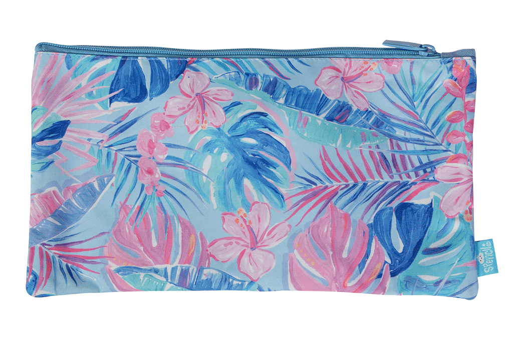 Twin Zip Pencil Case - Tropicana