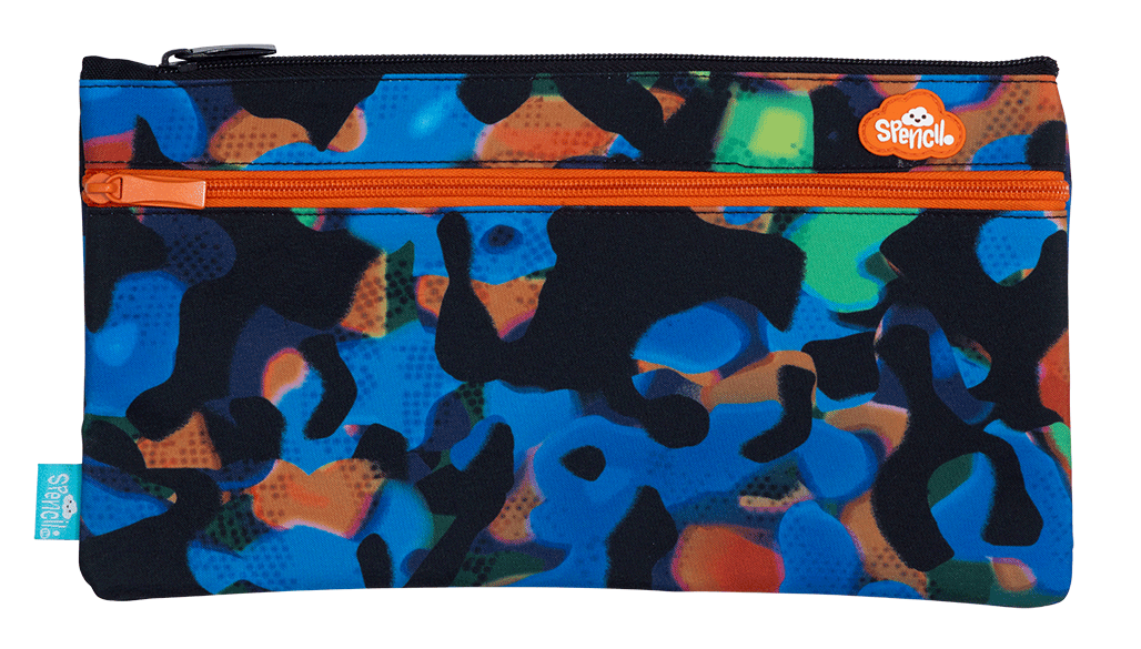 Twin Zip Pencil Case - Virtual Camo