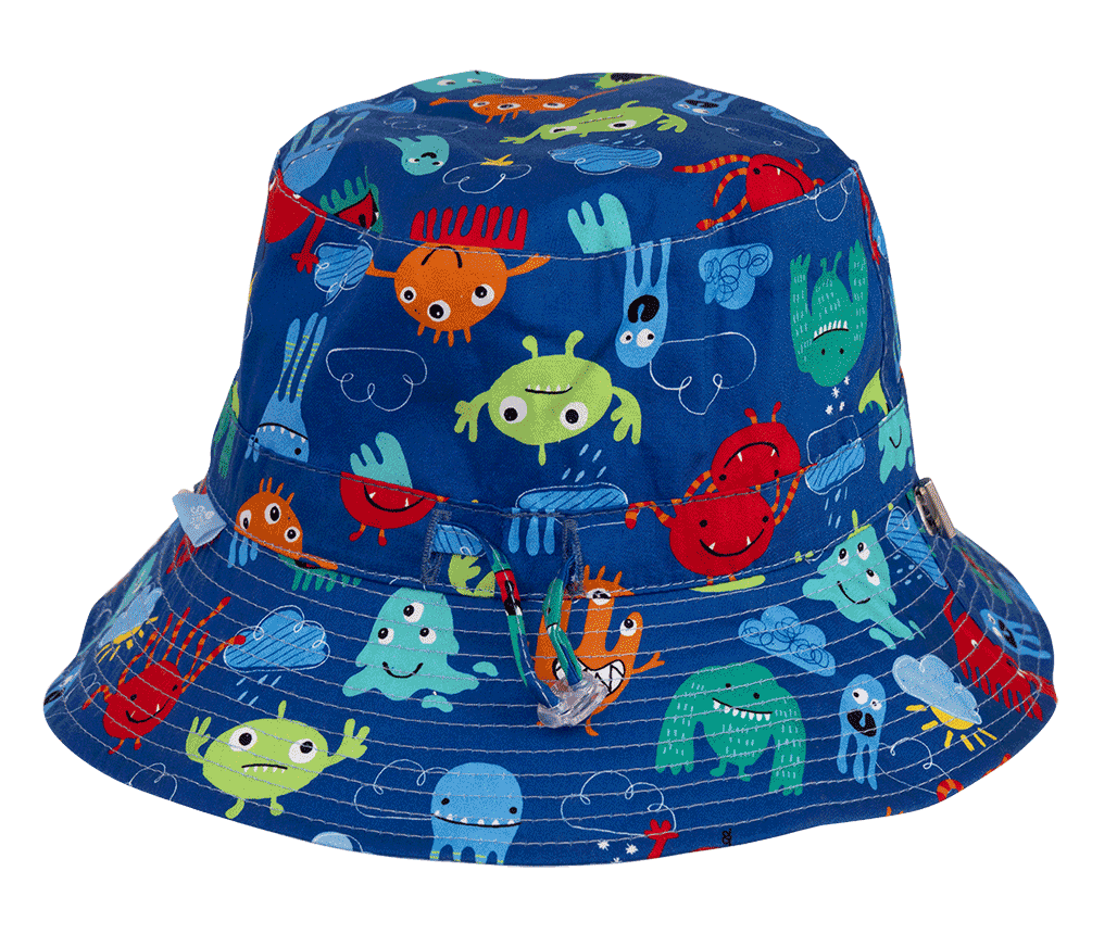 Reversible Bucket Hat - Little Monsters