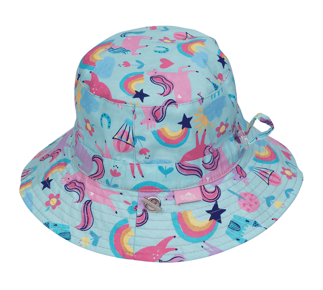 Reversible Bucket Hat - Unicorn Party