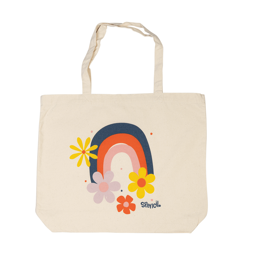 Tote 100% Cotton Flower Power