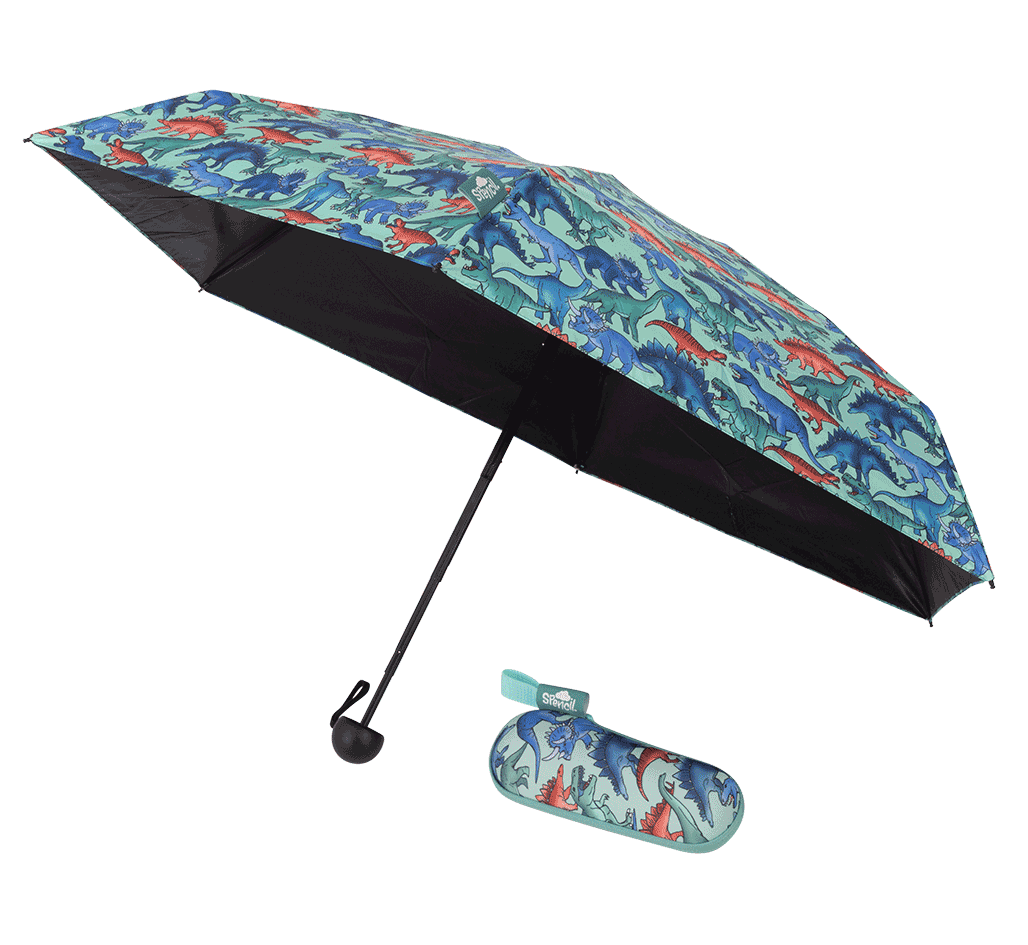 Compact Umbrella - Dino Stomp