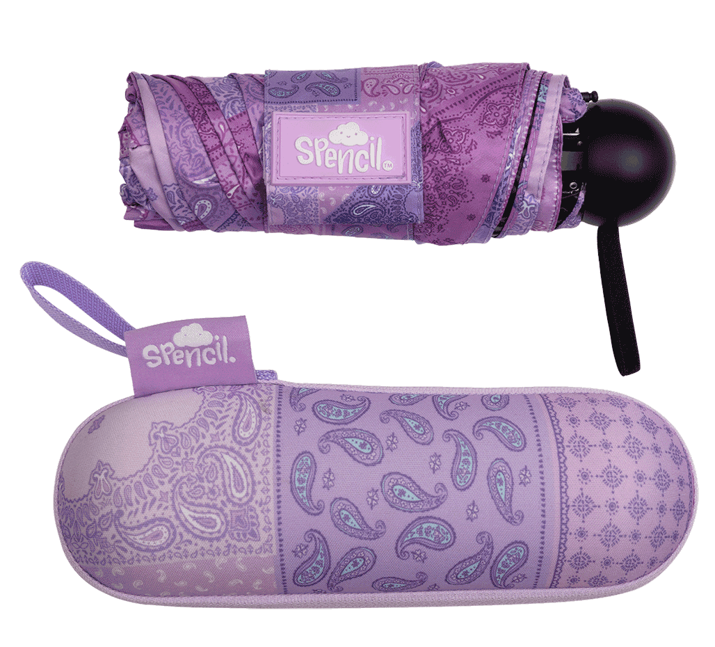 Compact Umbrella - Paisley Patch