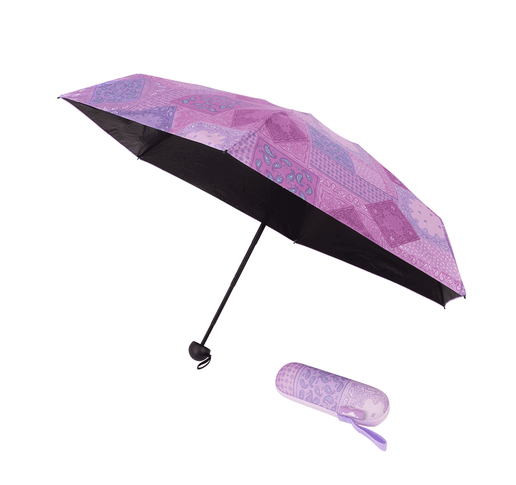 Compact Umbrella - Paisley Patch