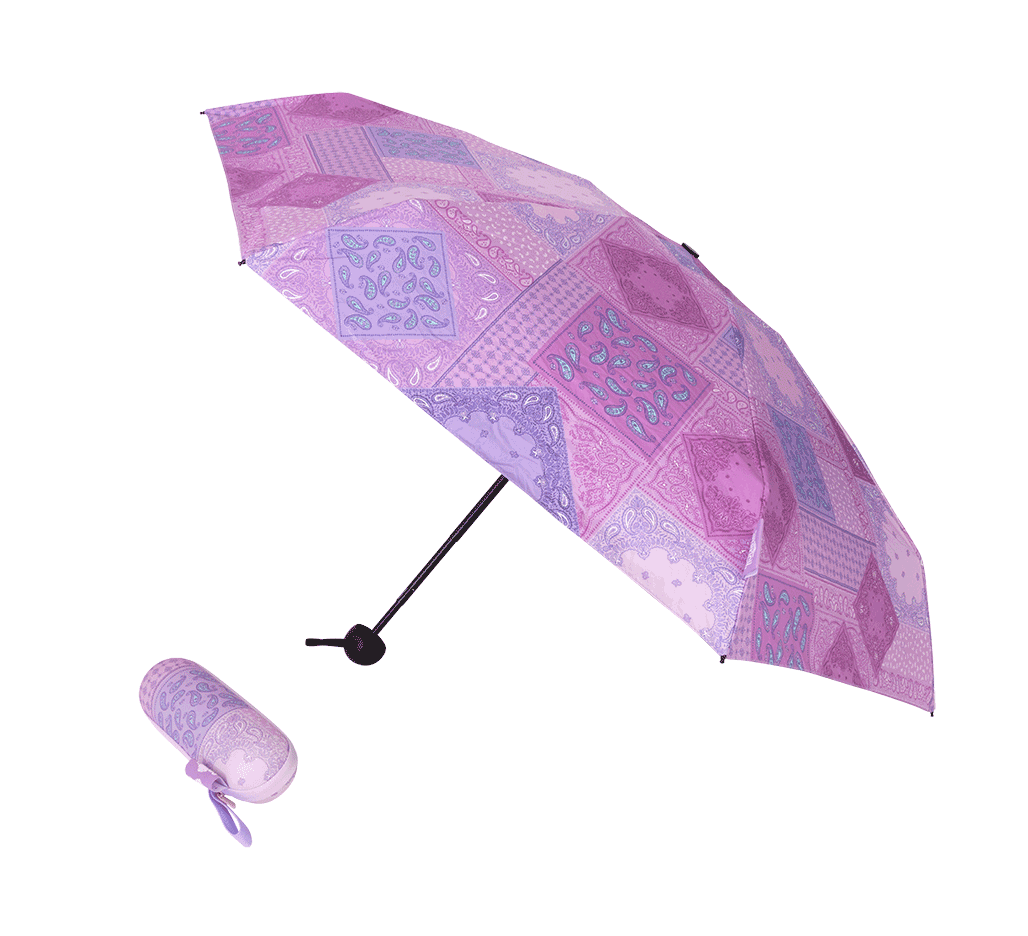 Compact Umbrella - Paisley Patch