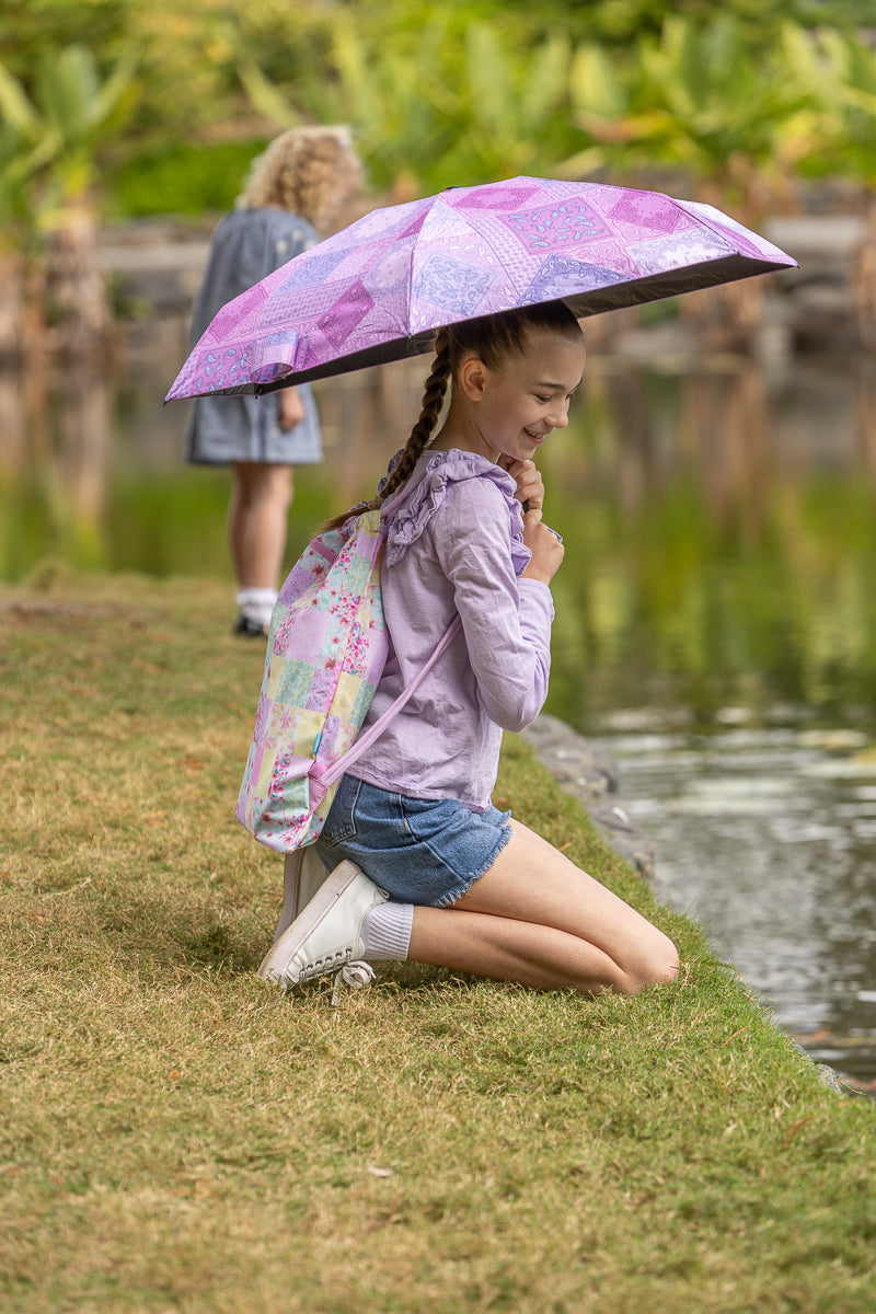 Compact Umbrella - Paisley Patch