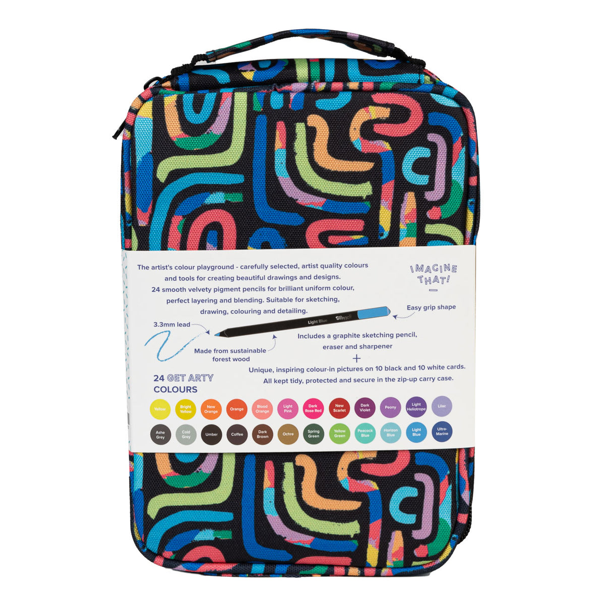 Get Arty Colouring Pencil Set - Squiggle