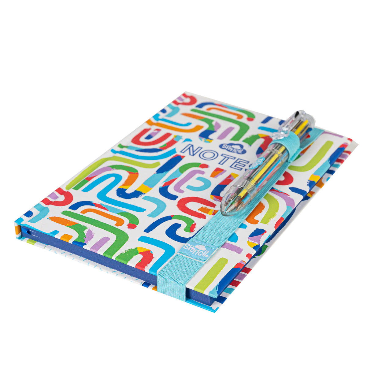 A5 Notebook with Multicolour Pen - Squiggle