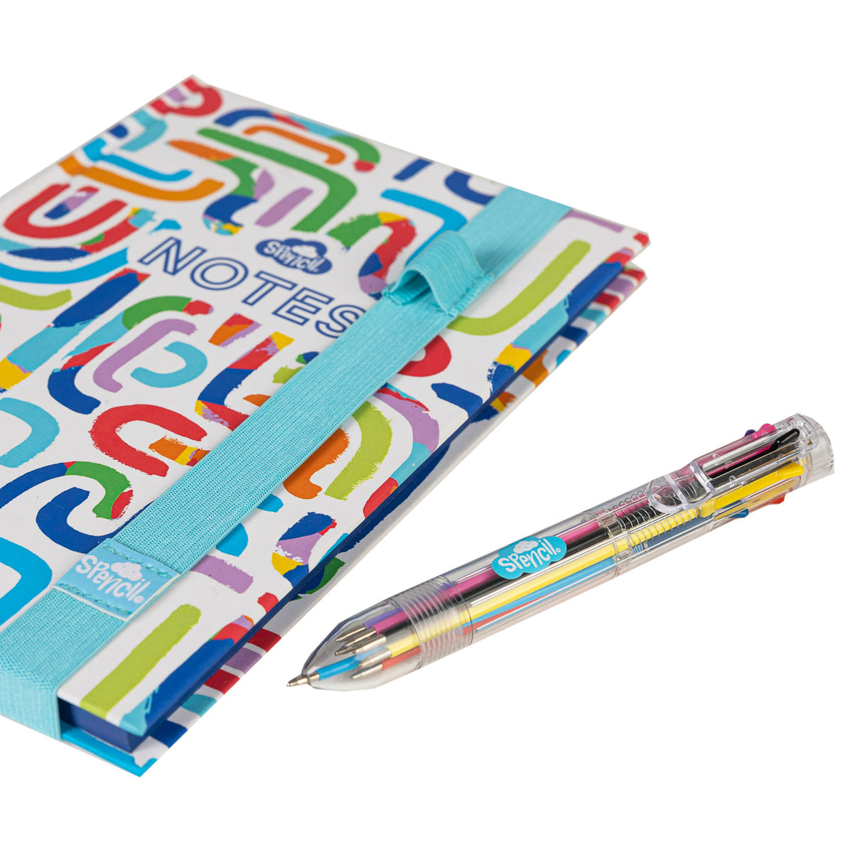 A5 Notebook with Multicolour Pen - Squiggle