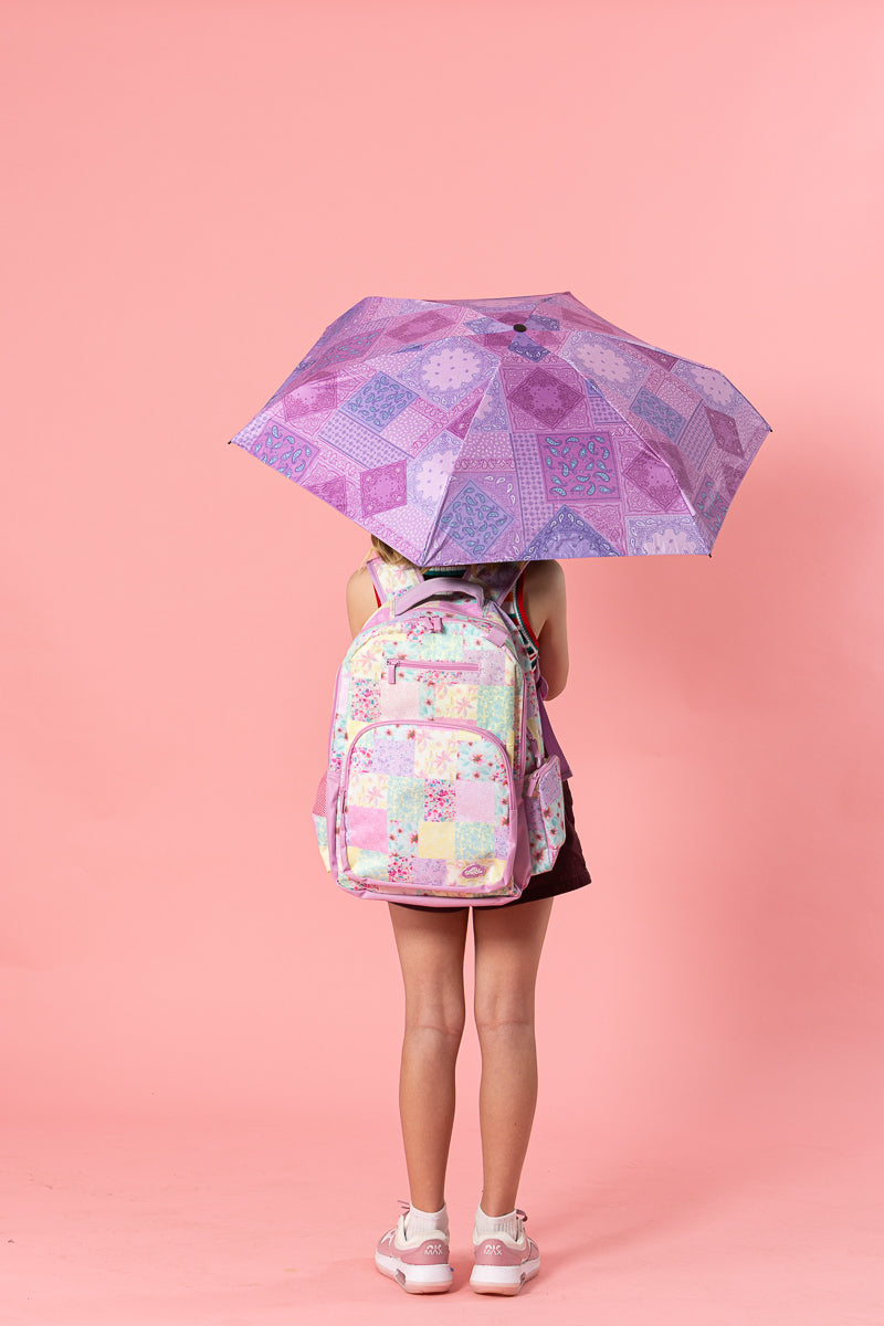 Compact Umbrella - Paisley Patch