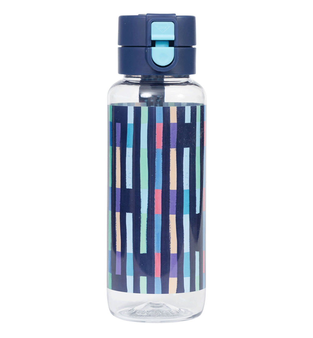Big Water Bottle - 650ml - Bright Stripes