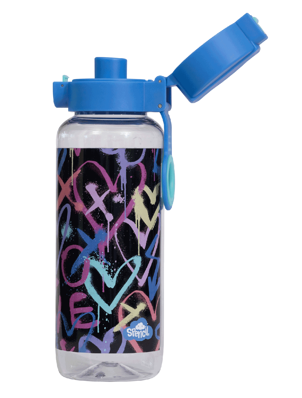 Big Water Bottle - 650ml - Hearts & Crosses