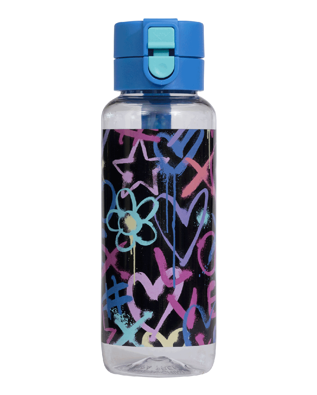 Big Water Bottle - 650ml - Hearts & Crosses