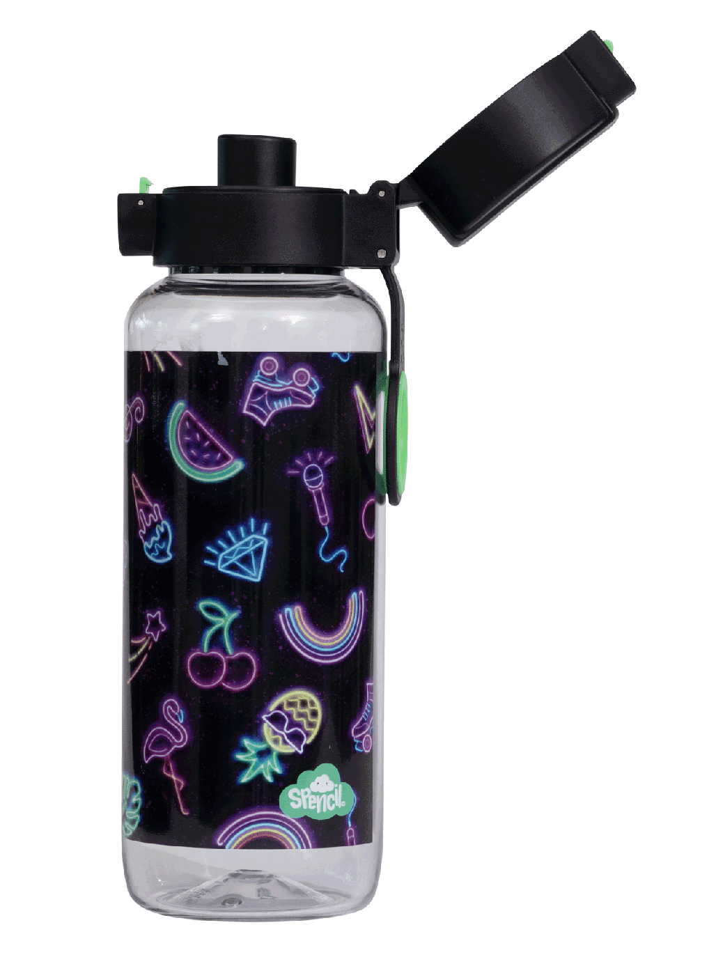 Big Water Bottle - 650ml - Neon Party