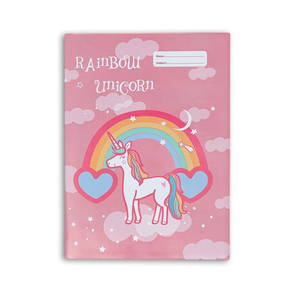 A4 Book Cover - Rainbow Unicorn III