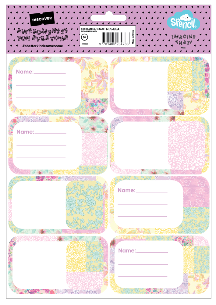 Book Labels - Blooming Beauty