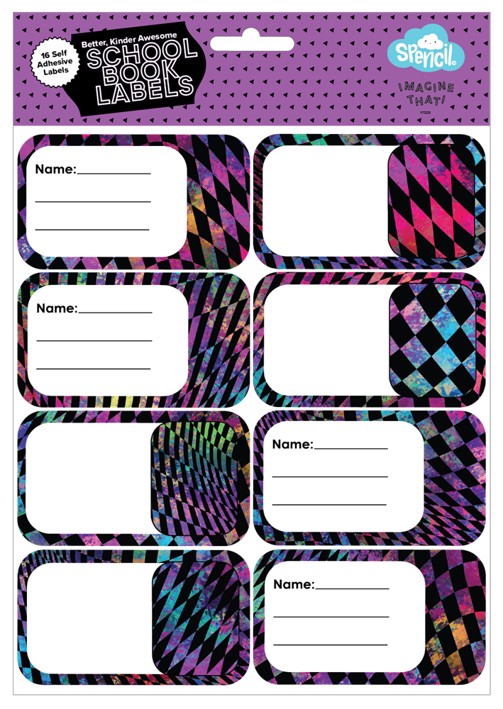 Book Labels - Cyber Pop