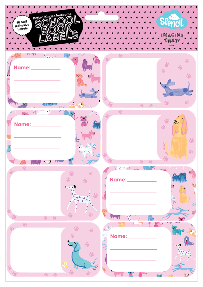 Book Labels - Doodle Dogs