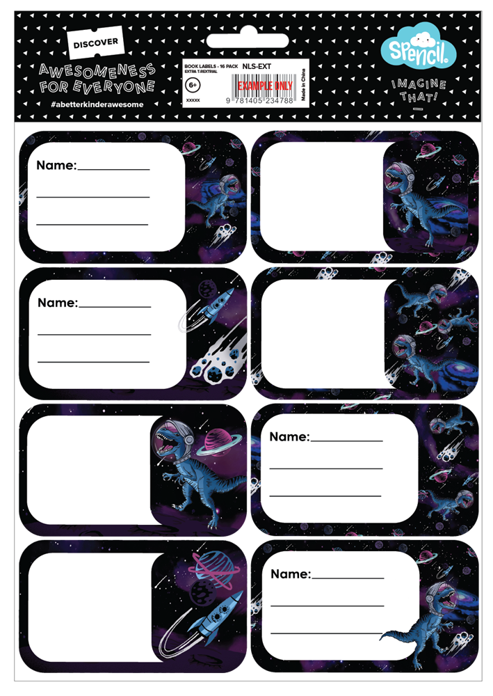 Book Labels - ExtraT-REXtrial