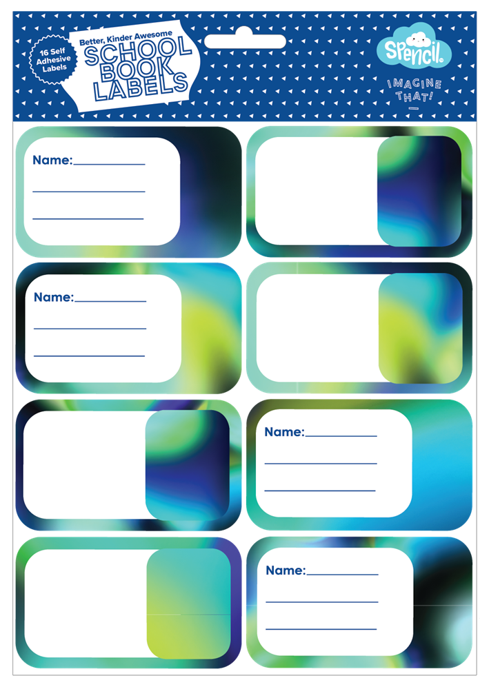 Book Labels - Galactic Glow