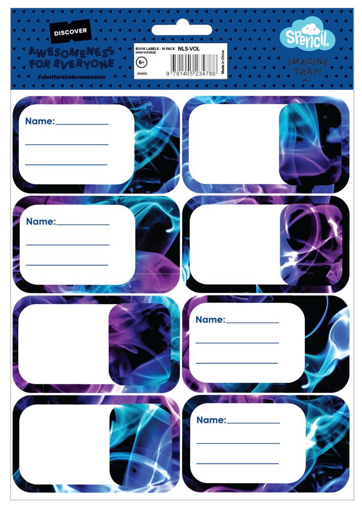Book Labels - High Voltage