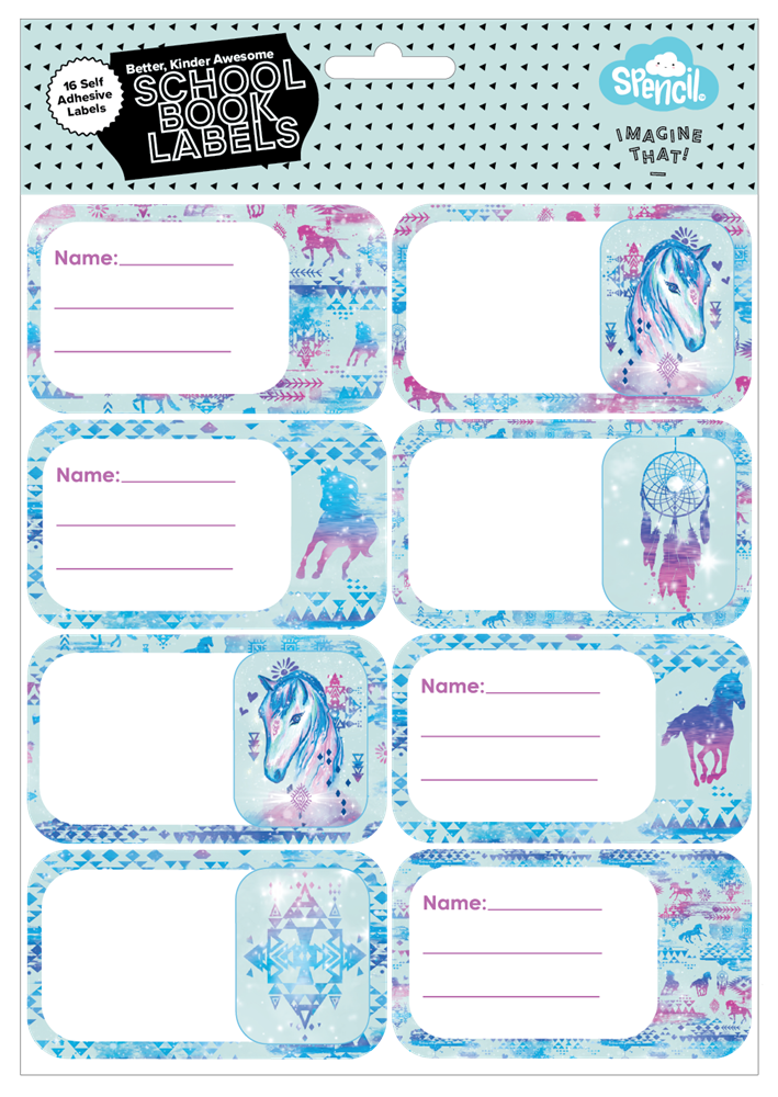 Book Labels - Aztec Horse