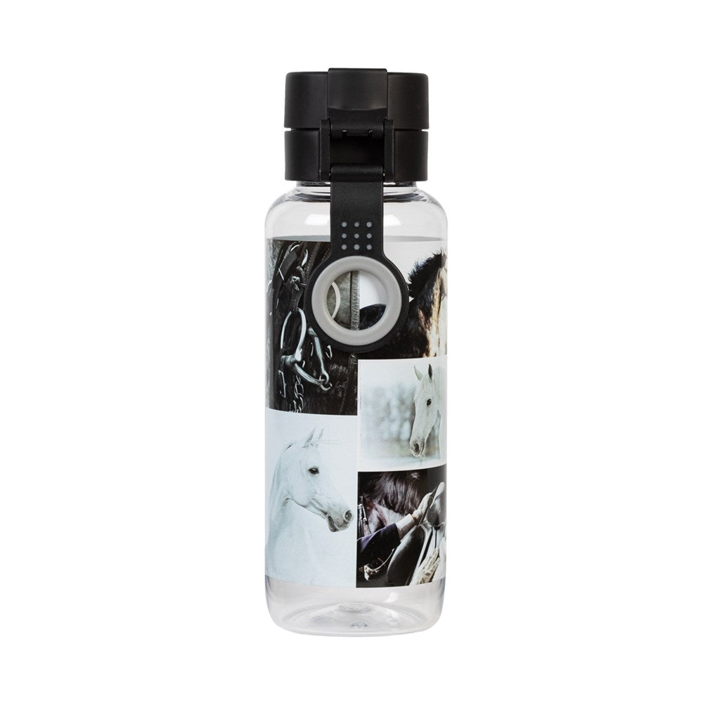 Big Water Bottle - Black & White Horses