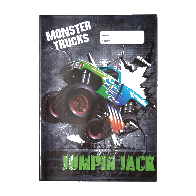 A4 Book Cover - Monster Trucks 4