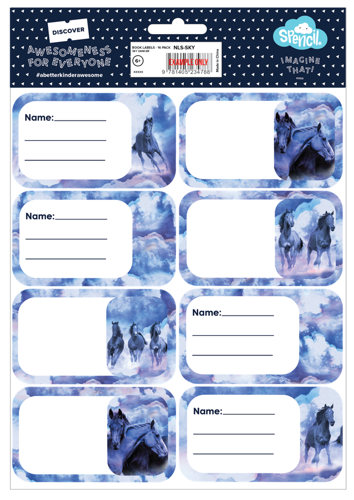 Book Labels - Sky Dancer