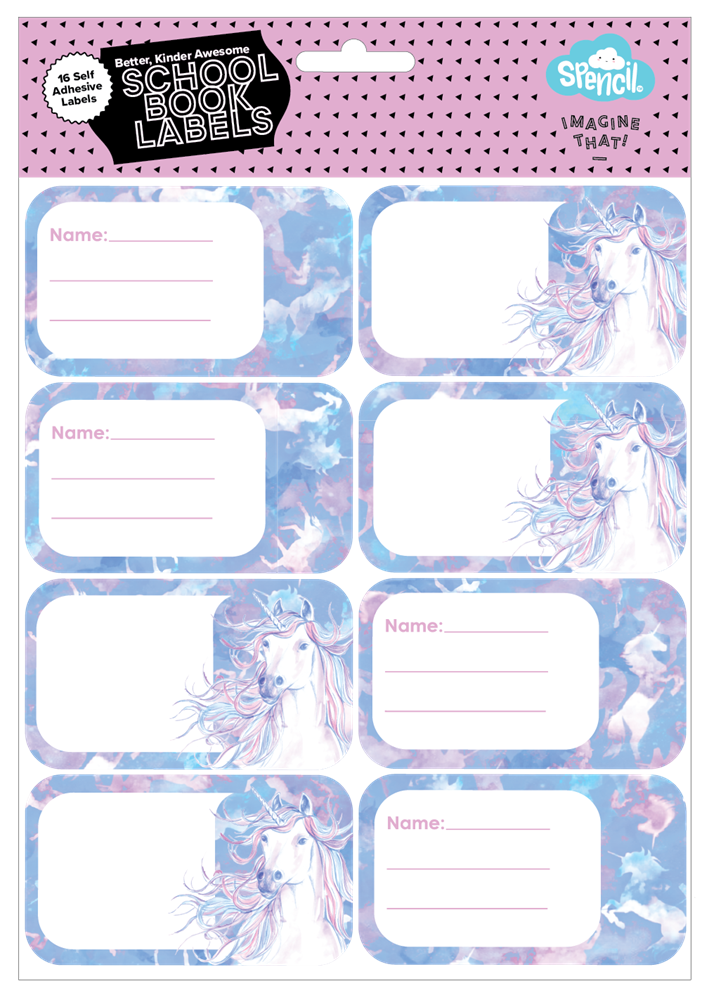 Book Labels - Unicorn Magic