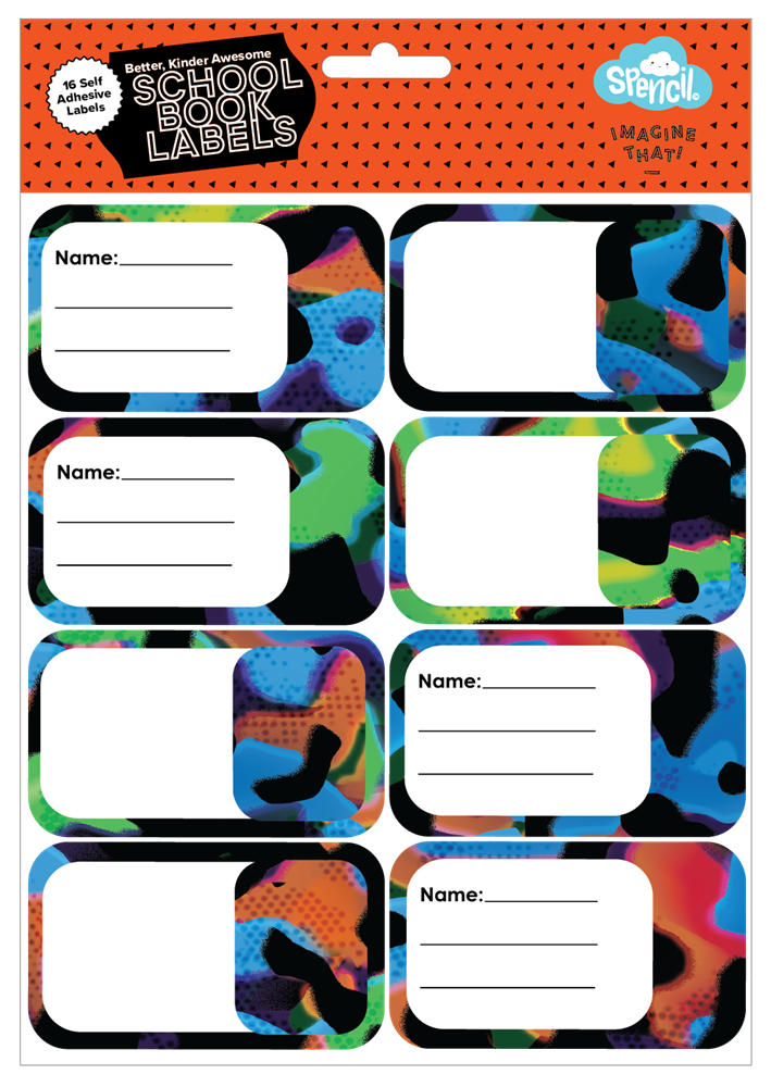 Book Labels - Virtual Camo